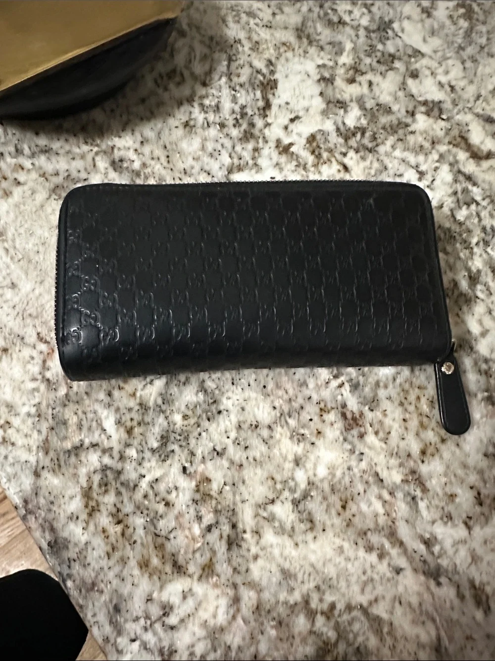 Gucci Black Embossed GG Leather Wallet. PREOWNED. - Picture 3 of 15